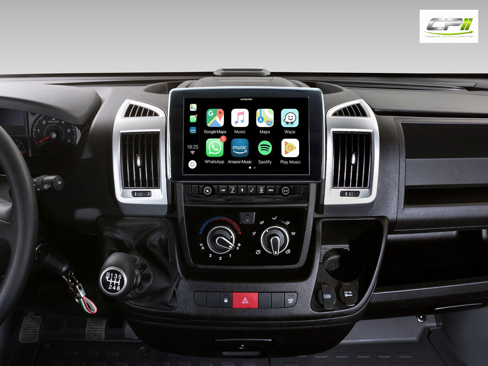 Alpine X903D-DU 9-Zoll-Navigationssystem mit Tochscreen für Fiat Ducato III, Citroën Jumper II und Peugeot Boxer II mit TomTo