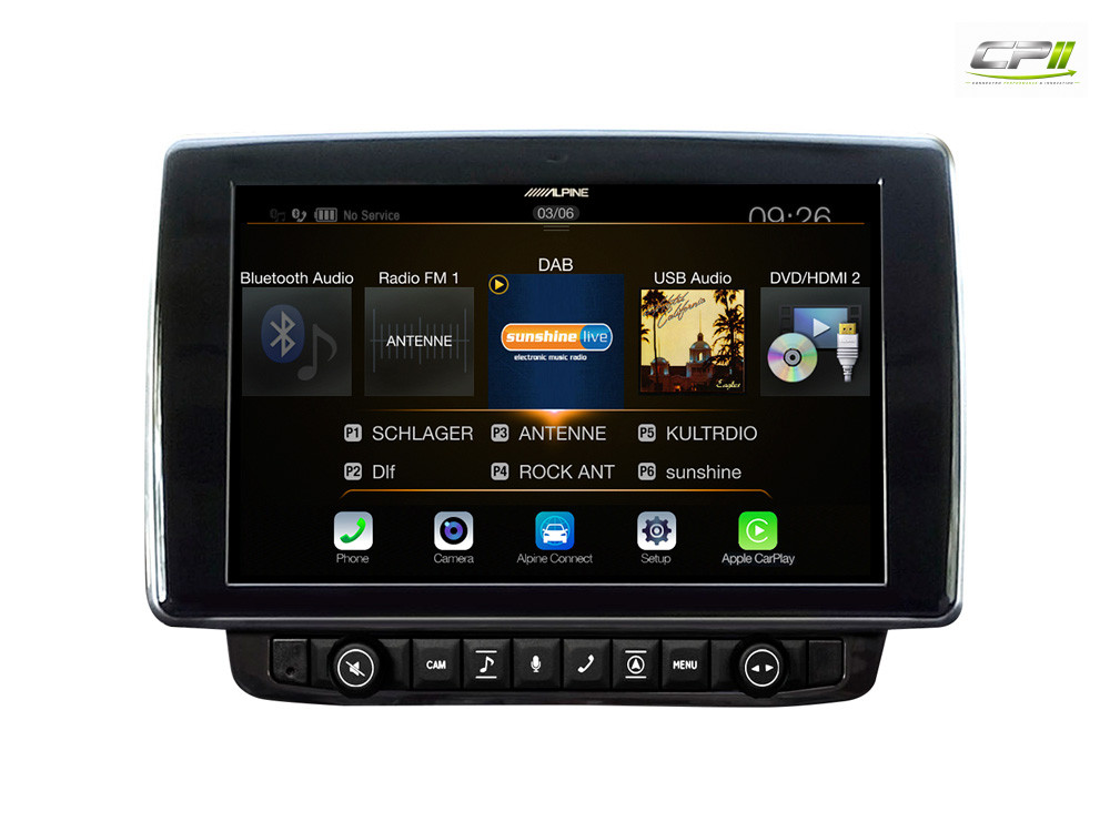 Alpine X903D-DU 9-Zoll-Navigationssystem mit Tochscreen für Fiat Ducato III, Citroën Jumper II und Peugeot Boxer II mit TomTo