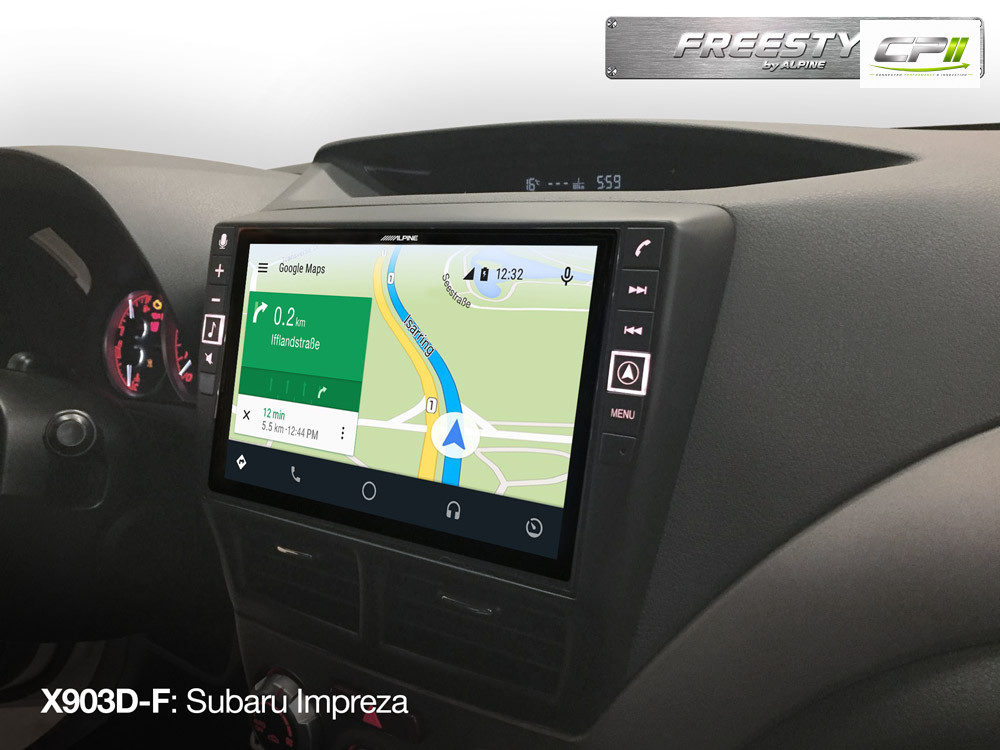 Alpine X903D-F Freestyle 9-Zoll-Navigationssystem mit Apple CarPlay und Android Auto Unterstützung für alle Fahrzeuge