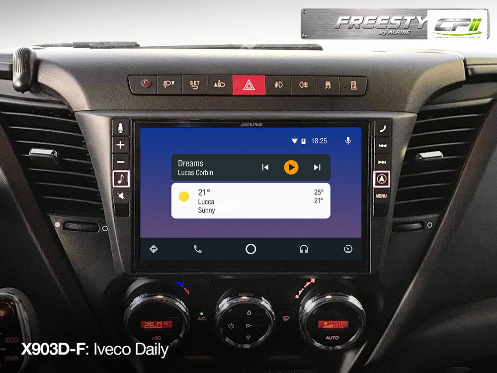 Alpine X903D-F Freestyle 9-Zoll-Navigationssystem mit Apple CarPlay und Android Auto Unterstützung für alle Fahrzeuge