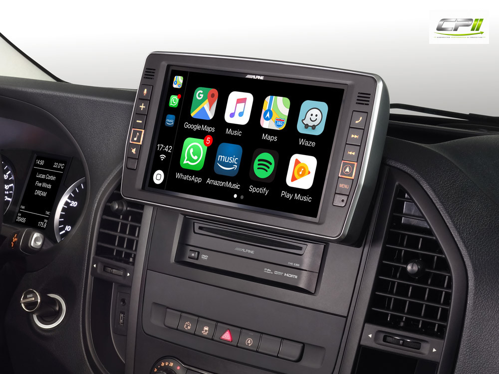 Alpine X903D-V447 23 cm (9-Zoll) Premium-Infotainment-System für Mercedes Vito (447) mit Navigationssystem, Apple CarPlay und