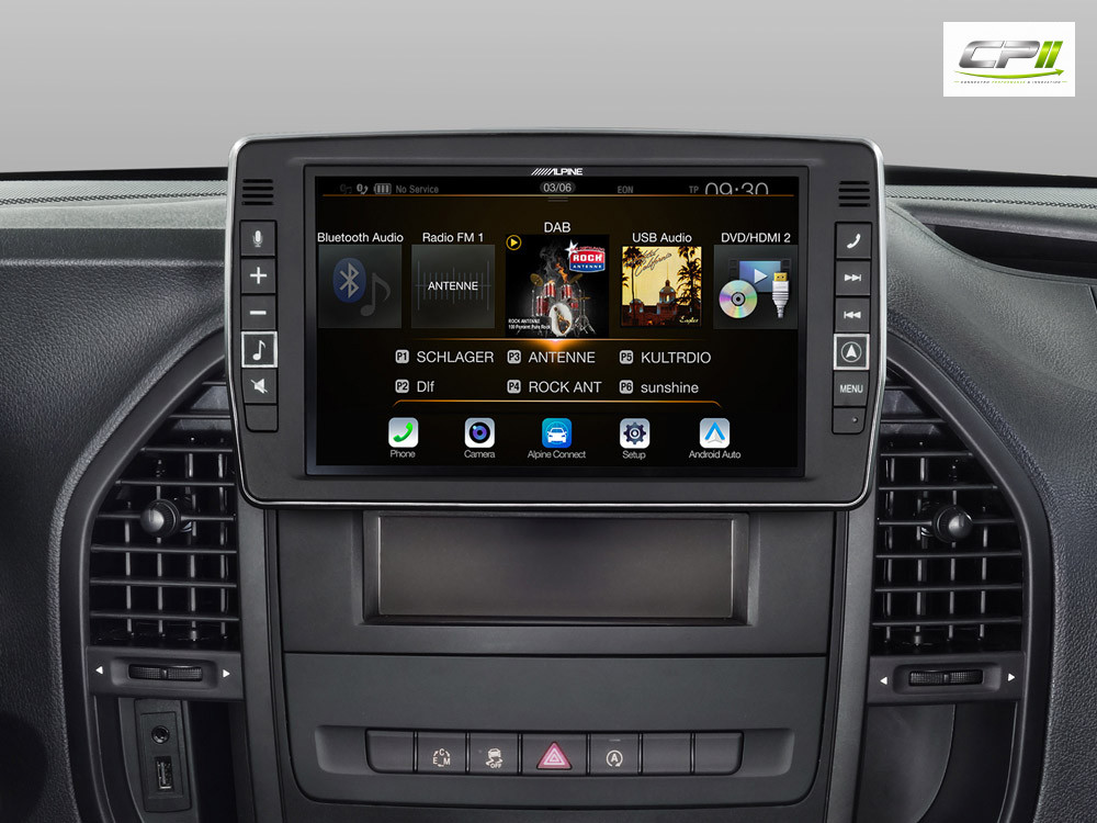 Alpine X903D-V447 23 cm (9-Zoll) Premium-Infotainment-System für Mercedes Vito (447) mit Navigationssystem, Apple CarPlay und