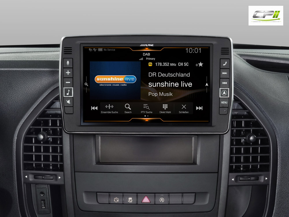 Alpine X903D-V447 23 cm (9-Zoll) Premium-Infotainment-System für Mercedes Vito (447) mit Navigationssystem, Apple CarPlay und