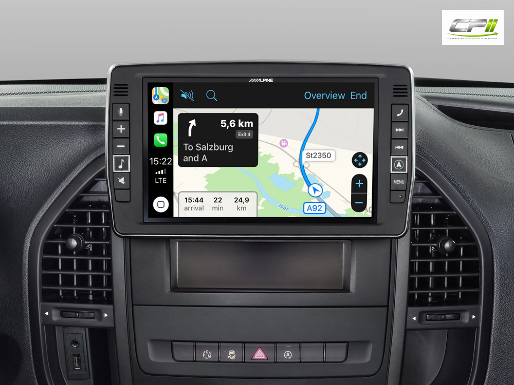 Alpine X903D-V447 23 cm (9-Zoll) Premium-Infotainment-System für Mercedes Vito (447) mit Navigationssystem, Apple CarPlay und