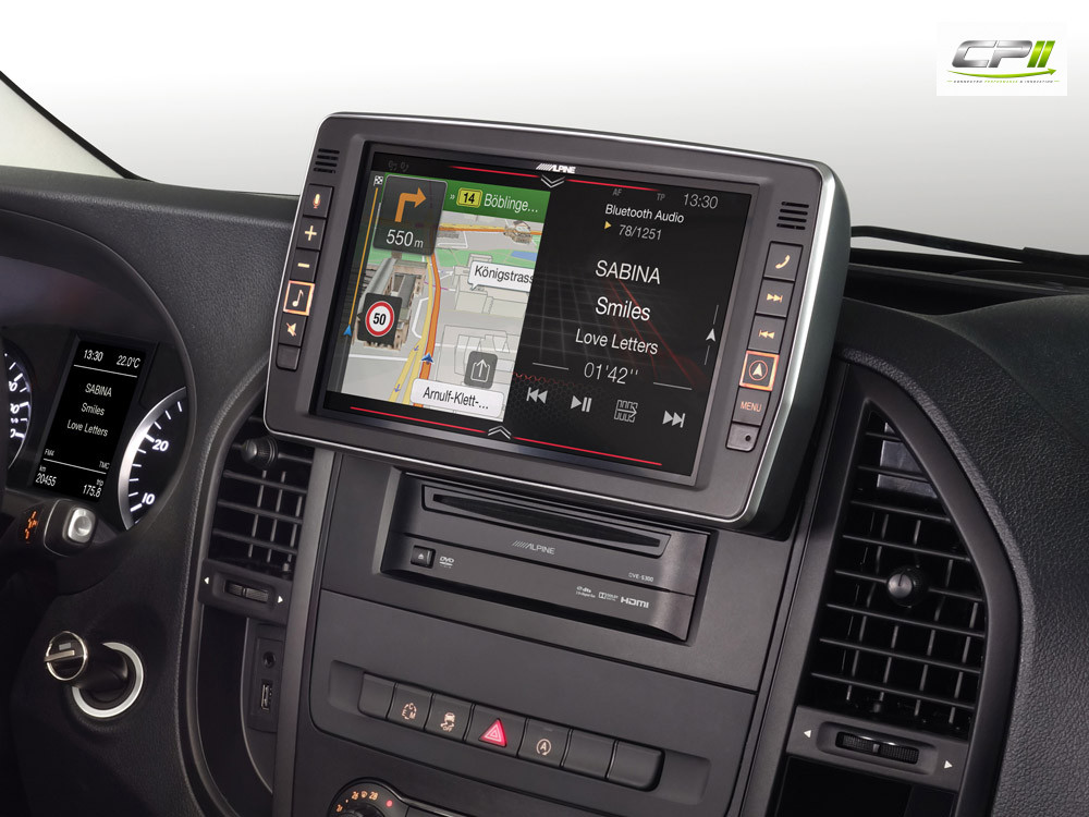 Alpine X903D-V447 23 cm (9-Zoll) Premium-Infotainment-System für Mercedes Vito (447) mit Navigationssystem, Apple CarPlay und