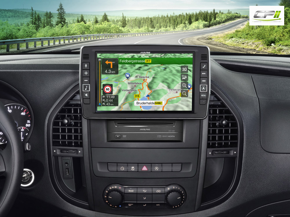 Alpine X903D-V447 23 cm (9-Zoll) Premium-Infotainment-System für Mercedes Vito (447) mit Navigationssystem, Apple CarPlay und
