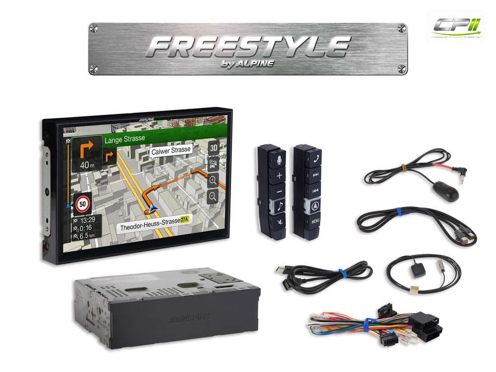 Alpine X903DC-F Freestyle 9-Zoll-Navigationssystem mit Reisemobil- und LKW-Software, Apple CarPlay und Android Auto Unterstüt