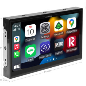 Alpine i905D-F Freestyle – 9-Zoll-Mobile-Media-Station zur individuellen Installation, mit DAB+, Wireless Apple CarPlay und A
