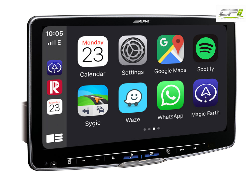 Alpine iLX-F115D Autoradio mit 11-Zoll Touchscreen, DAB+, 1-DIN-Einbaugehäuse, Apple CarPlay Wireless und Android Auto Unters