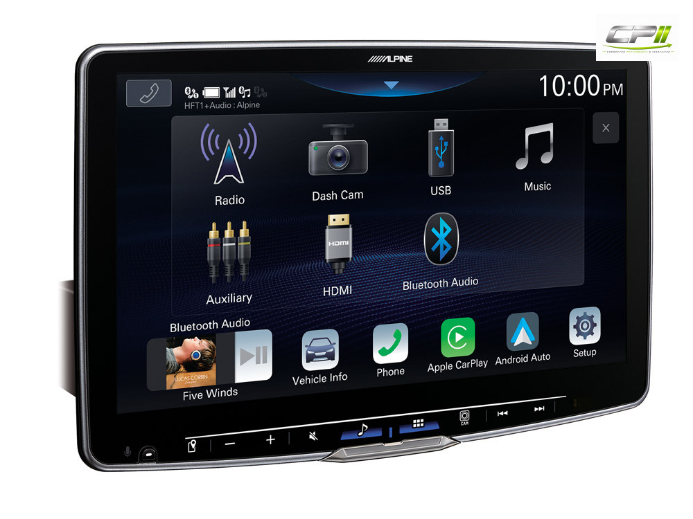 Alpine iLX-F115D Autoradio mit 11-Zoll Touchscreen, DAB+, 1-DIN-Einbaugehäuse, Apple CarPlay Wireless und Android Auto Unters