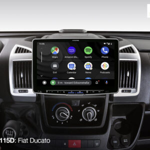 Alpine iLX-F115D Autoradio mit 11-Zoll Touchscreen, DAB+, 1-DIN-Einbaugehäuse, Apple CarPlay Wireless und Android Auto Unters