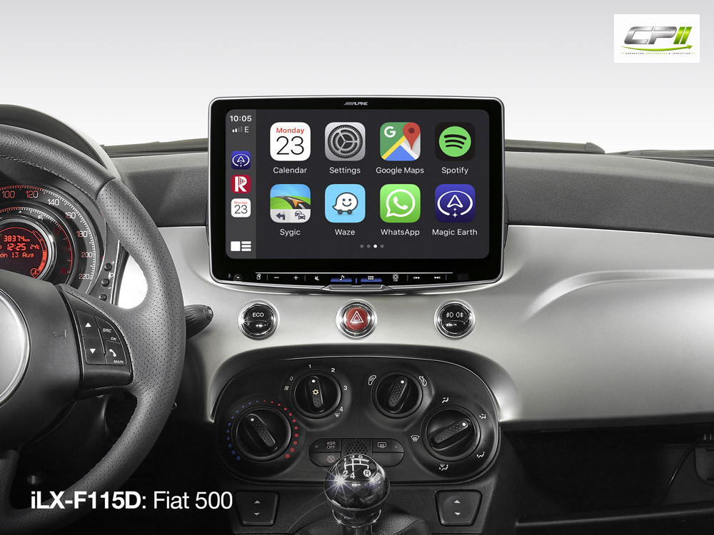 Alpine iLX-F115D Autoradio mit 11-Zoll Touchscreen, DAB+, 1-DIN-Einbaugehäuse, Apple CarPlay Wireless und Android Auto Unters