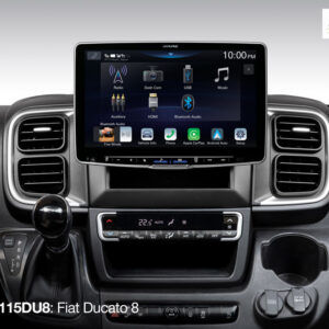 Alpine iLX-F115DU8 Autoradio mit 11-Zoll Touchscreen, DAB+, 1-DIN-Einbaugehäuse, Apple CarPlay Wireless und Android Auto Unte