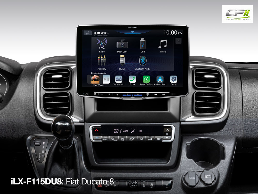 Alpine iLX-F115DU8 Autoradio mit 11-Zoll Touchscreen, DAB+, 1-DIN-Einbaugehäuse, Apple CarPlay Wireless und Android Auto Unte