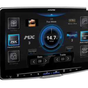 Alpine iLX-F115DU8 Autoradio mit 11-Zoll Touchscreen, DAB+, 1-DIN-Einbaugehäuse, Apple CarPlay Wireless und Android Auto Unte