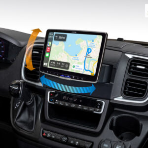 Alpine iLX-F115DU8S Autoradio mit schwenkbarem 11-Zoll Touchscreen, DAB+, 1-DIN-Einbaugehäuse, Apple CarPlay Wireless und And