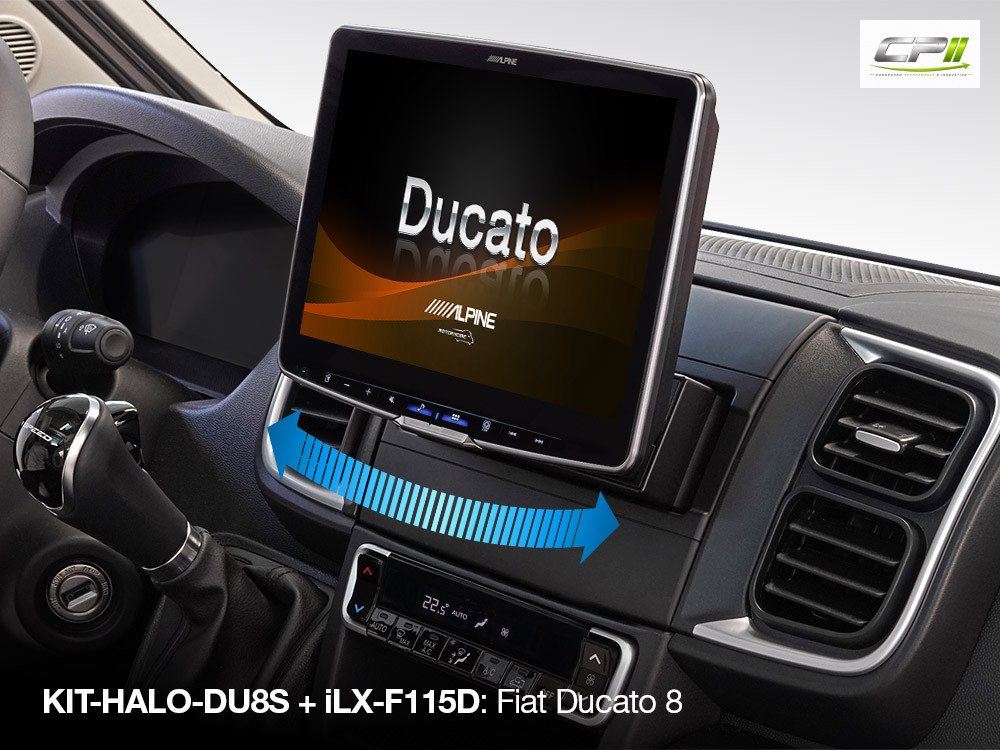 Alpine iLX-F115DU8S Autoradio mit schwenkbarem 11-Zoll Touchscreen, DAB+, 1-DIN-Einbaugehäuse, Apple CarPlay Wireless und And