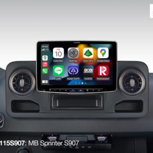 Alpine iLX-F115S907 Autoradio mit 11-Zoll Touchscreen, DAB+, 1-DIN-Einbaugehäuse, Apple CarPlay Wireless und Android Auto Unt