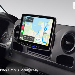 Alpine iLX-F115S907 Autoradio mit 11-Zoll Touchscreen, DAB+, 1-DIN-Einbaugehäuse, Apple CarPlay Wireless und Android Auto Unt
