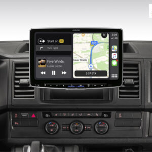 Alpine iLX-F115T6 Autoradio für VW T5 und T6 mit 11-Zoll-Touchscreen 1-DIN-Einbaugehäuse, DAB+, Apple CarPlay und Android Aut