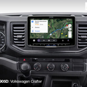 Alpine iLX-F905D Autoradio mit 9-Zoll Touchscreen, DAB+, 1-DIN-Einbaugehäuse, Apple CarPlay Wireless und Android Auto Unterst
