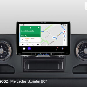 Alpine iLX-F905D Autoradio mit 9-Zoll Touchscreen, DAB+, 1-DIN-Einbaugehäuse, Apple CarPlay Wireless und Android Auto Unterst