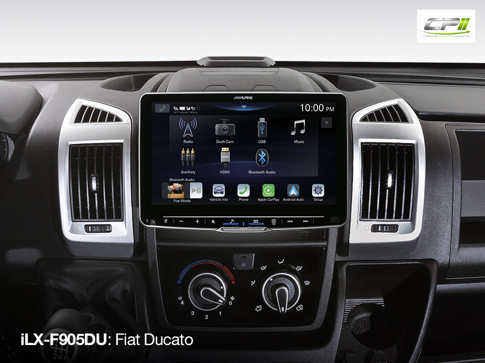 Alpine iLX-F905DU Autoradio mit 9-Zoll Touchscreen Fiat Ducato 3, Peugeot Boxer 2, Citroën Jumper 2 und Opel Movano 3