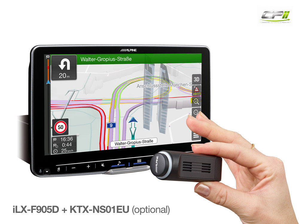 Alpine iLX-F905DU Autoradio mit 9-Zoll Touchscreen Fiat Ducato 3, Peugeot Boxer 2, Citroën Jumper 2 und Opel Movano 3