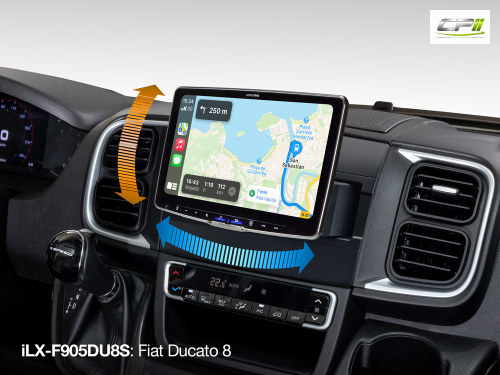 Alpine ILX-F905DU8S Fiat Ducato Serie 8 Autoradio schwenkbar – iLX-F905DU8S-01 CPII