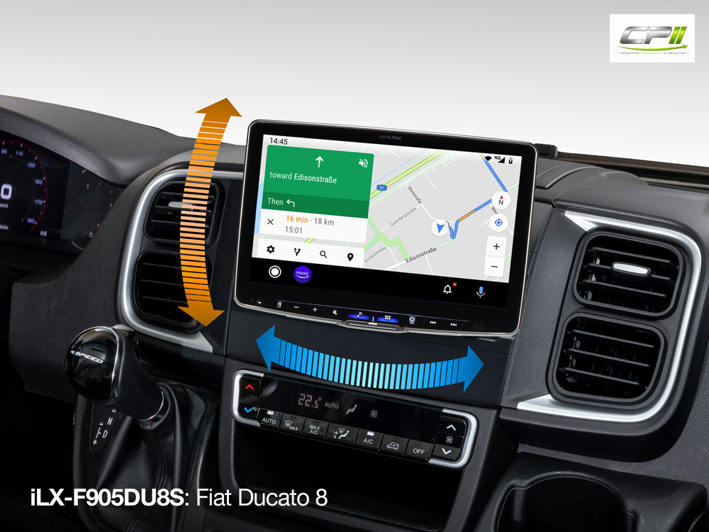 Alpine ILX-F905DU8S Fiat Ducato Serie 8 Autoradio schwenkbar – iLX-F905DU8S-02 CPII