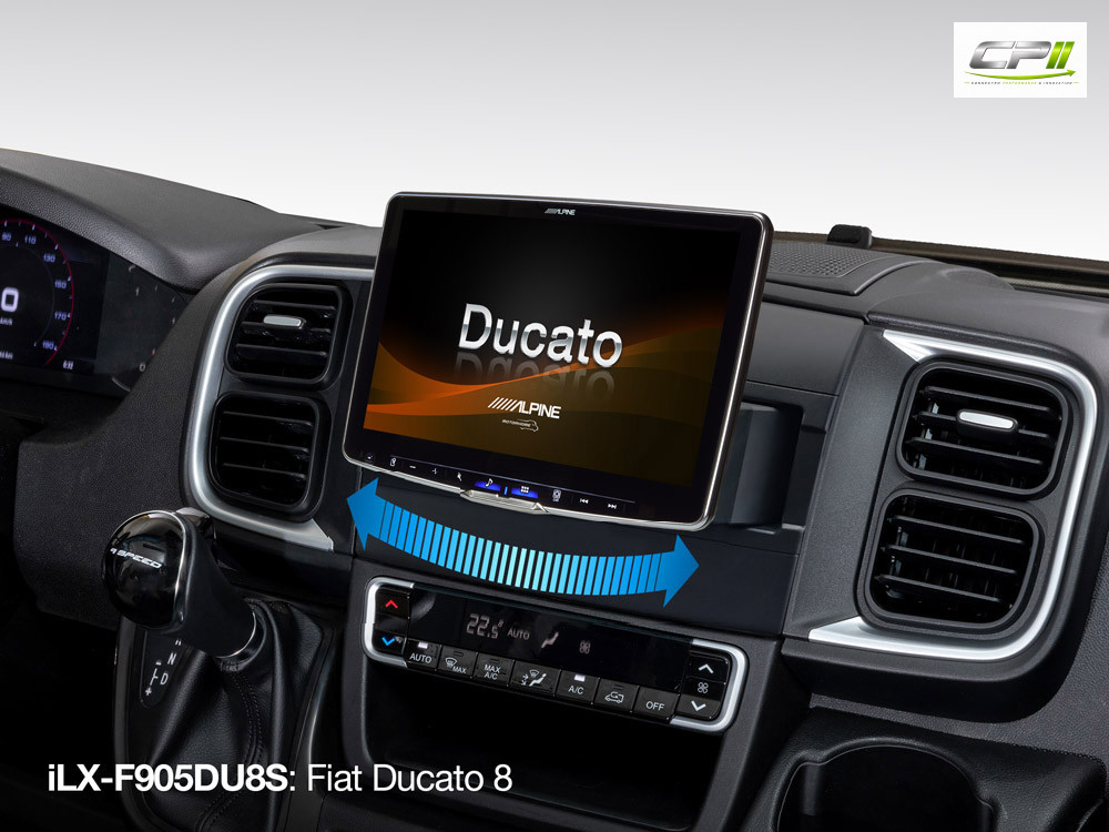Alpine ILX-F905DU8S Fiat Ducato Serie 8 Autoradio schwenkbar