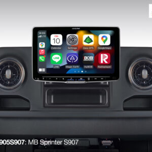 Alpine iLX-F905S907 Autoradio mit 9-Zoll Touchscreen, DAB+, 1-DIN-Einbaugehäuse, Apple CarPlay Wireless und Android Auto Unte