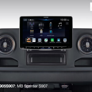 Alpine iLX-F905S907 Autoradio mit 9-Zoll Touchscreen, DAB+, 1-DIN-Einbaugehäuse, Apple CarPlay Wireless und Android Auto Unte