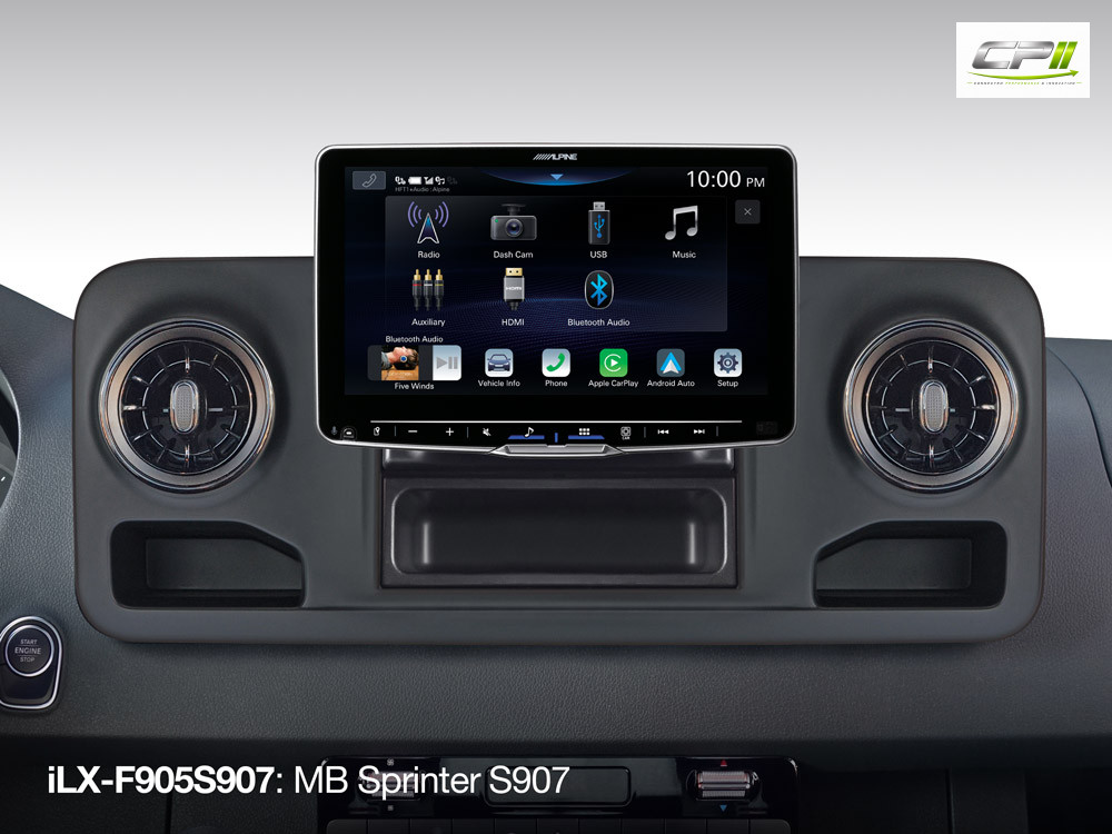 Alpine iLX-F905S907 Autoradio mit 9-Zoll Touchscreen, DAB+, 1-DIN-Einbaugehäuse, Apple CarPlay Wireless und Android Auto Unte