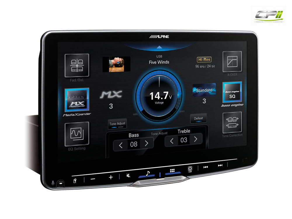Alpine iLX-F905S907 Autoradio mit 9-Zoll Touchscreen, DAB+, 1-DIN-Einbaugehäuse, Apple CarPlay Wireless und Android Auto Unte