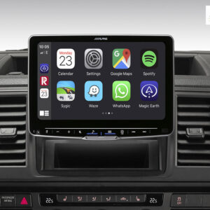 Alpine iLX-F905T6 Autoradio für VW T5 und T6 mit 9-Zoll-Touchscreen 1-DIN-Einbaugehäuse, DAB+, Apple CarPlay und Android Auto