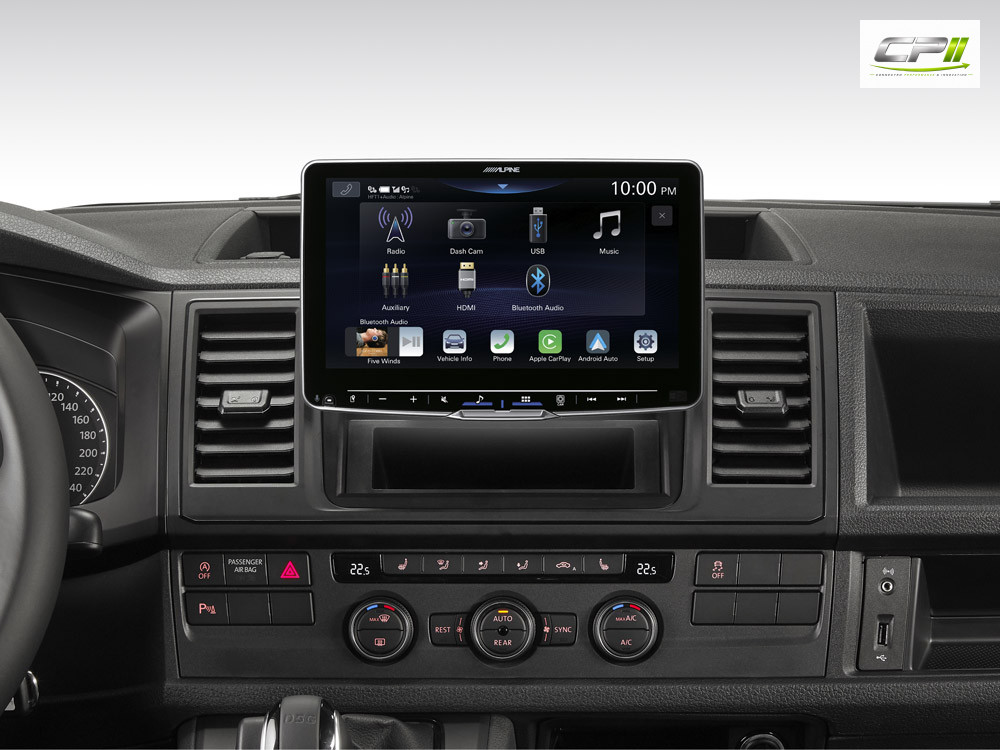 Alpine iLX-F905T6 Autoradio für VW T5 und T6 mit 9-Zoll-Touchscreen 1-DIN-Einbaugehäuse, DAB+, Apple CarPlay und Android Auto