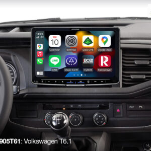 Alpine iLX-F905T61 Autoradio für VW T6.1 ab 11/2019 - 2022 mit 9-Zoll-Touchscreen, 1-DIN-Einbaugehäuse, DAB+, Apple CarPlay u