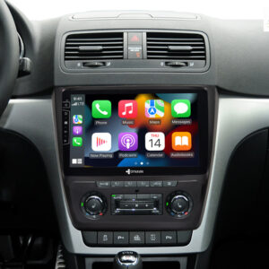 D9-151 Premium Android Autoradio für Skoda Yeti mit 4 x 100W Class-D Verstärker, 10,1 Zoll Display (hochauflösend), Inkl. Hea