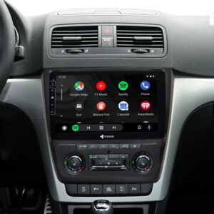 D9-151 Premium Android Autoradio für Skoda Yeti mit 4 x 100W Class-D Verstärker, 10,1 Zoll Display (hochauflösend), Inkl. Hea