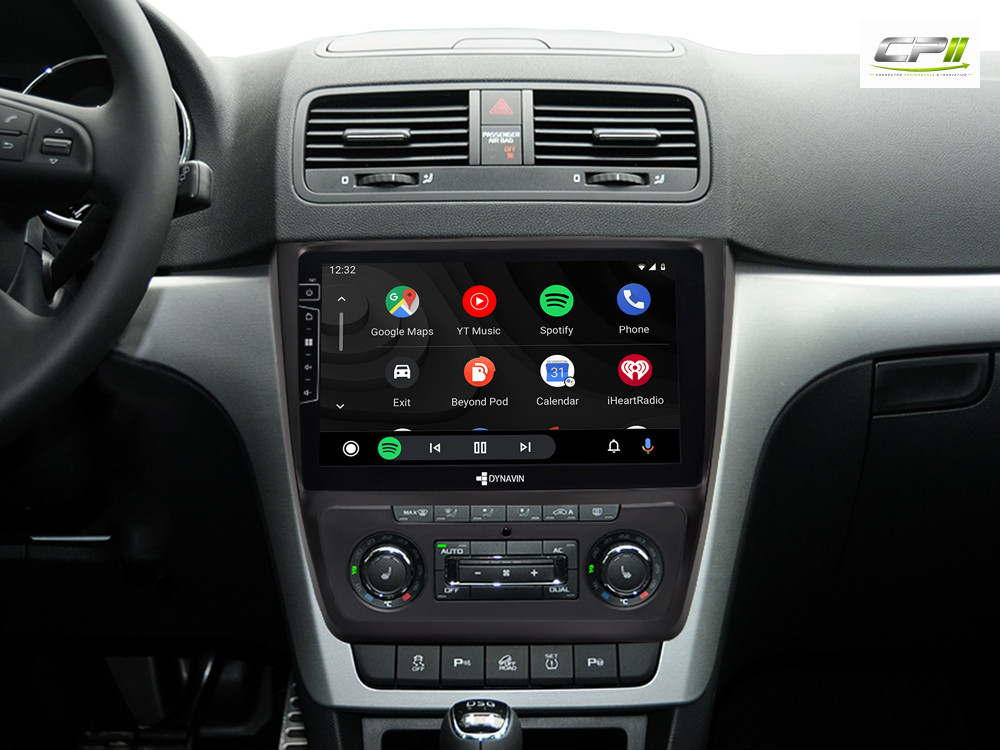 D9-151 Premium Android Autoradio für Skoda Yeti mit 4 x 100W Class-D Verstärker, 10,1 Zoll Display (hochauflösend), Inkl. Hea