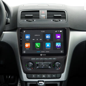 D9-151 Premium Android Autoradio für Skoda Yeti mit 4 x 100W Class-D Verstärker, 10,1 Zoll Display (hochauflösend), Inkl. Hea