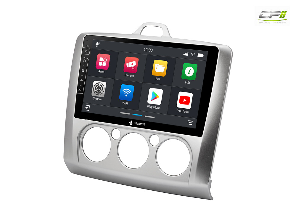 D9-41 Premium Android Autoradio für Ford Focus mit 4 x 100W Class-D Verstärker, 9 Zoll Display (hochauflösend), Inkl. Head-up