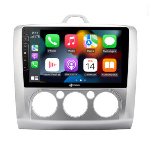 D9-41 Premium Android Autoradio für Ford Focus mit 4 x 100W Class-D Verstärker, 9 Zoll Display (hochauflösend), Inkl. Head-up