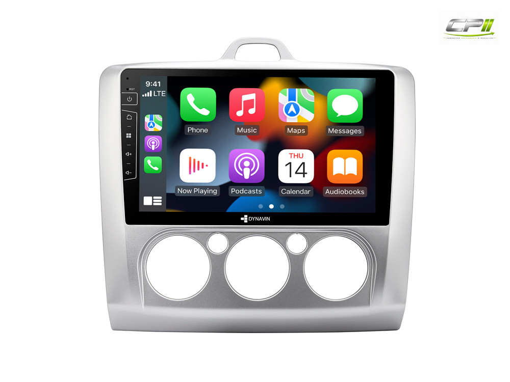 D9-41 Premium Android Autoradio für Ford Focus mit 4 x 100W Class-D Verstärker, 9 Zoll Display (hochauflösend), Inkl. Head-up