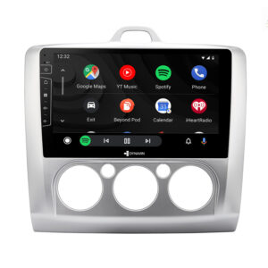 D9-41 Premium Android Autoradio für Ford Focus mit 4 x 100W Class-D Verstärker, 9 Zoll Display (hochauflösend), Inkl. Head-up