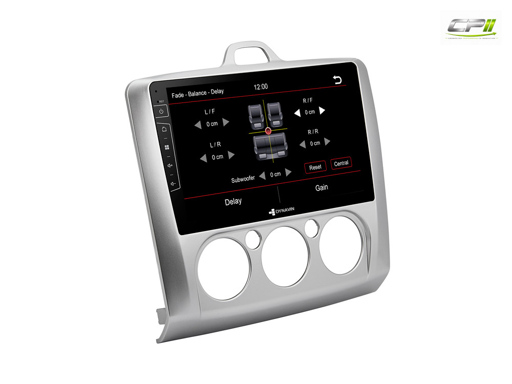 D9-41 Premium Android Autoradio für Ford Focus mit 4 x 100W Class-D Verstärker, 9 Zoll Display (hochauflösend), Inkl. Head-up