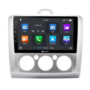 D9-41 Premium Android Autoradio für Ford Focus mit 4 x 100W Class-D Verstärker, 9 Zoll Display (hochauflösend), Inkl. Head-up