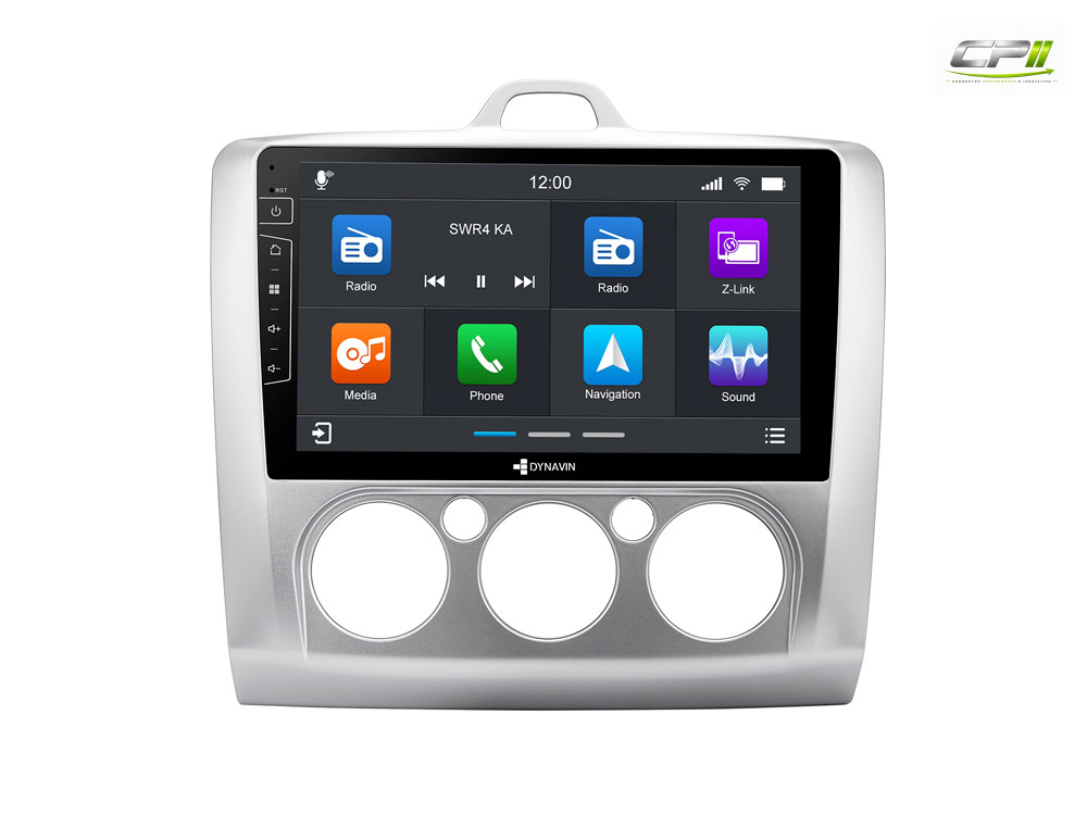 D9-41 Premium Android Autoradio für Ford Focus mit 4 x 100W Class-D Verstärker, 9 Zoll Display (hochauflösend), Inkl. Head-up