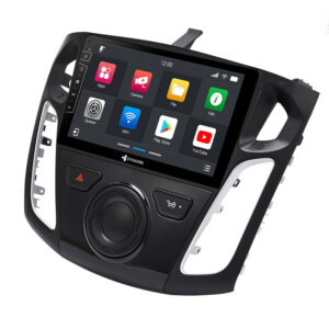 D9-44 Premium Android Autoradio für Ford Focus mit 4 x 100W Class-D Verstärker, 9 Zoll Display (hochauflösend), Inkl. Head-up